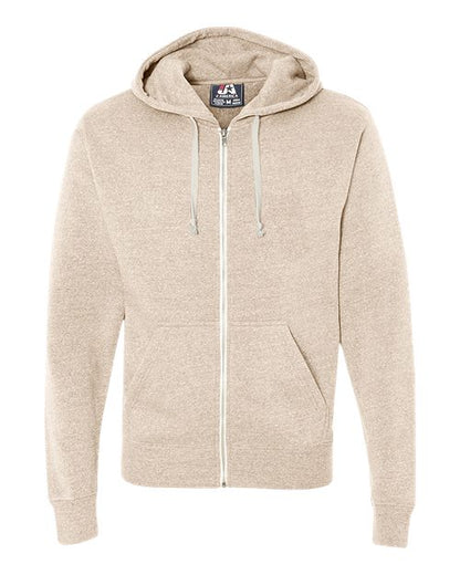 Men's Triblend Full-Zip Hooded Sweatshirt