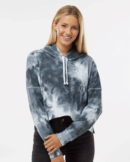 J. America Women's Crop Hooded Sweatshirt - 8853