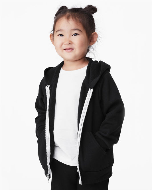 BELLA + CANVAS Toddler Sponge Fleece Full-Zip Hoodie - 3739T