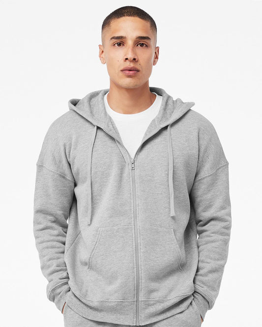 BELLA + CANVAS Sponge Fleece DTM Full-Zip Hoodie - 3759