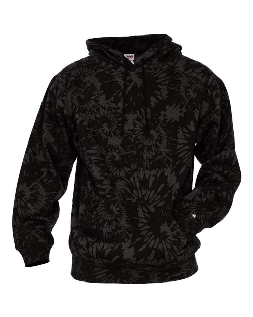 Unisex Tie-Dyed Triblend Hooded Sweatshirt