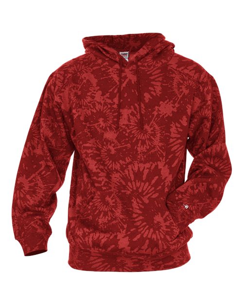 Unisex Tie-Dyed Triblend Hooded Sweatshirt