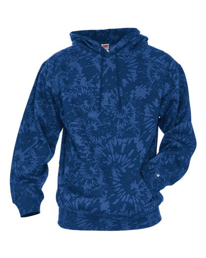Unisex Tie-Dyed Triblend Hooded Sweatshirt