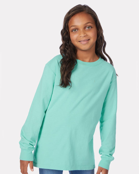 ComfortWash by Hanes Garment-Dyed Youth Long Sleeve T-Shirt - GDH275