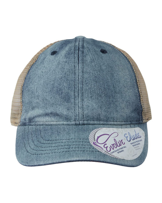 Infinity Her Women's Denim Mesh-Back Cap - DAISY