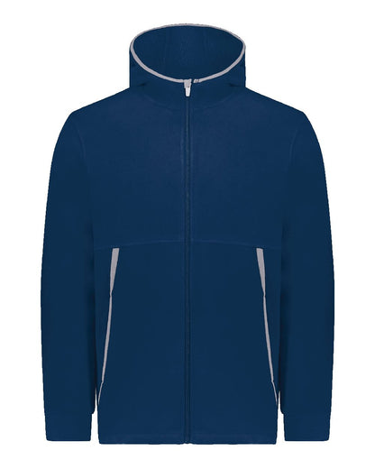 Augusta Sportswear Eco Revive™ Youth Polar Fleece Hooded Full-Zip Jacket - 6859