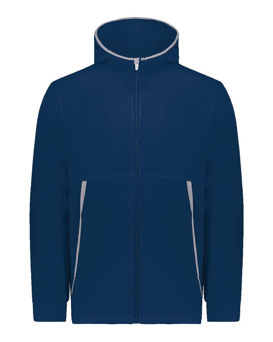 Augusta Sportswear Eco Revive™ Youth Polar Fleece Hooded Full-Zip Jacket - 6859