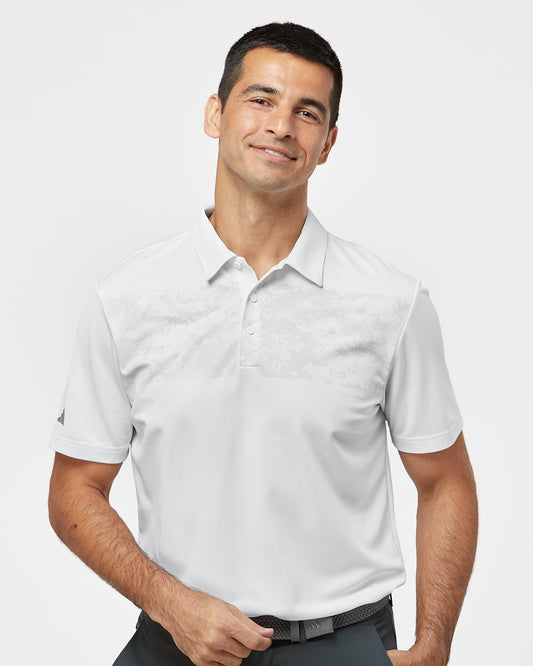 Adidas Camo Chest Print Polo - A585