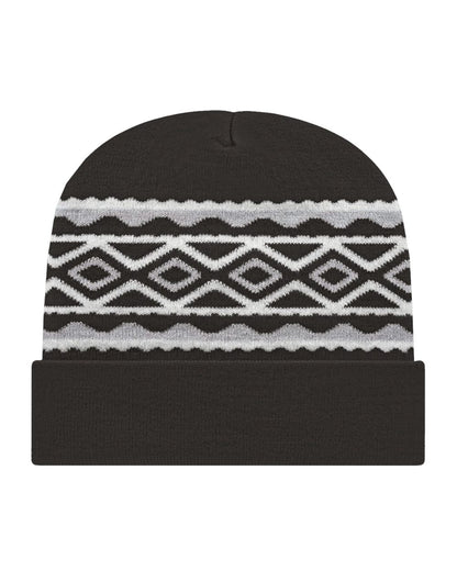 CAP AMERICA USA- Made Diamond Cuffed Beanie - RKD12