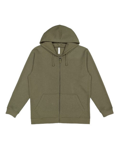 Unisex Full-Zip Fleece Hoodie Sweatshirt