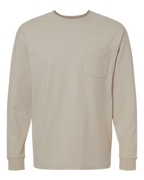 Unisex Super Heavyweight Long Sleeve Pocket Tee