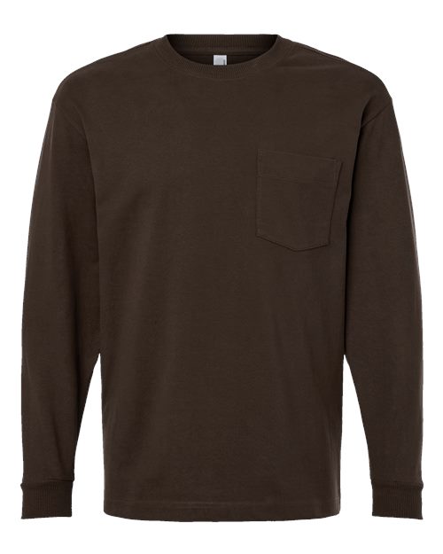 Unisex Super Heavyweight Long Sleeve Pocket Tee