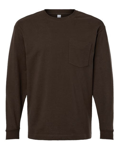 Unisex Super Heavyweight Long Sleeve Pocket Tee