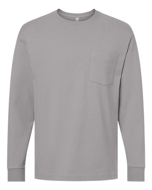 Unisex Super Heavyweight Long Sleeve Pocket Tee