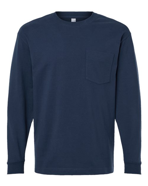 Unisex Super Heavyweight Long Sleeve Pocket Tee