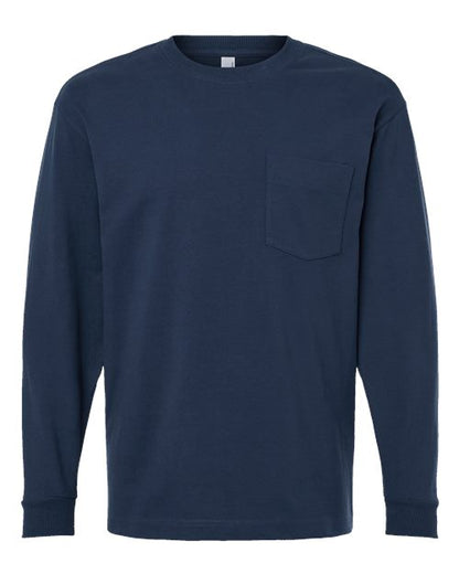 Unisex Super Heavyweight Long Sleeve Pocket Tee