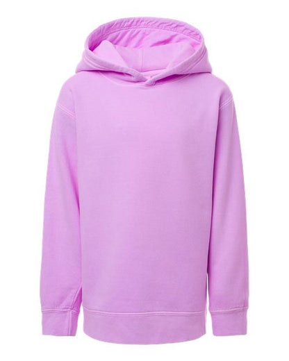 Youth Garment-Dyed Lightweight Fleece Hooded Sweatshirt