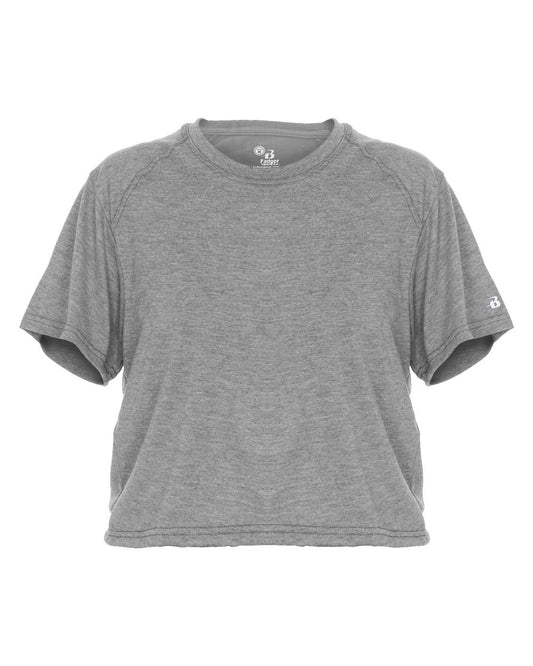 Badger Women's Tri-Blend Crop T-Shirt - 4963