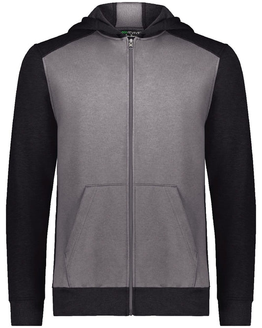 Augusta Sportswear Youth Eco Revive™ Three-Season Triblend Fleece Full-Zip Hooded Sweatshirt - 6900
