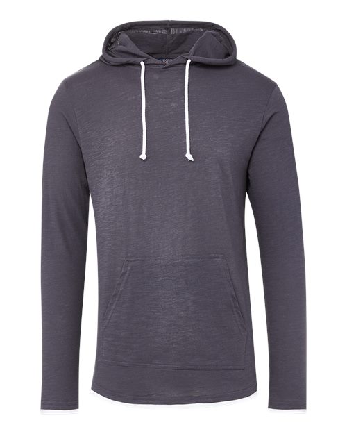 Unisex Miles Slub Hooded Long Sleeve T-Shirt