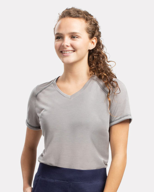 Augusta Sportswear Women's Super Soft-Spun Poly V-Neck T-Shirt - 6844