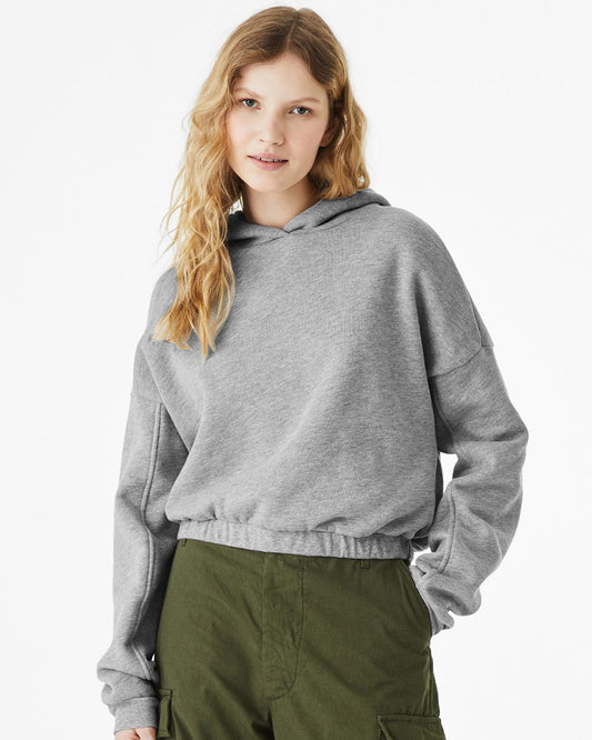 BELLA + CANVAS FWD Fashion Women's Sponge Fleece Cinched Bottom Hoodie - 7506