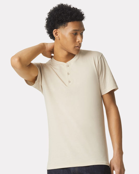 American Apparel CVC Henley Tee - 2004CVC