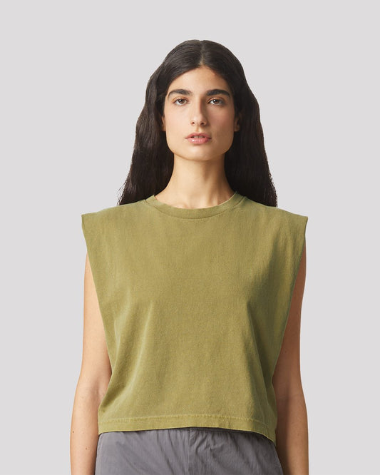 American Apparel Garment-Dyed Women's Heavyweight Muscle Tee - 307GD