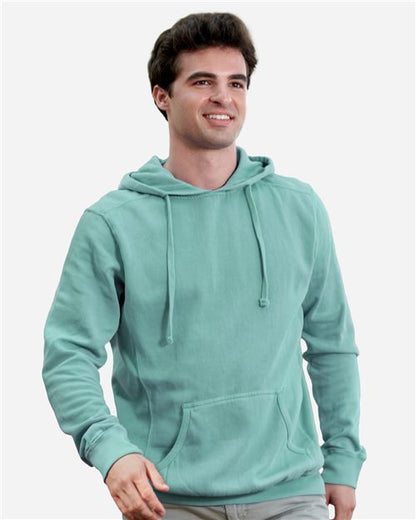 Unisex Pigment-Dyed Fleece Hooded Sweatshirt