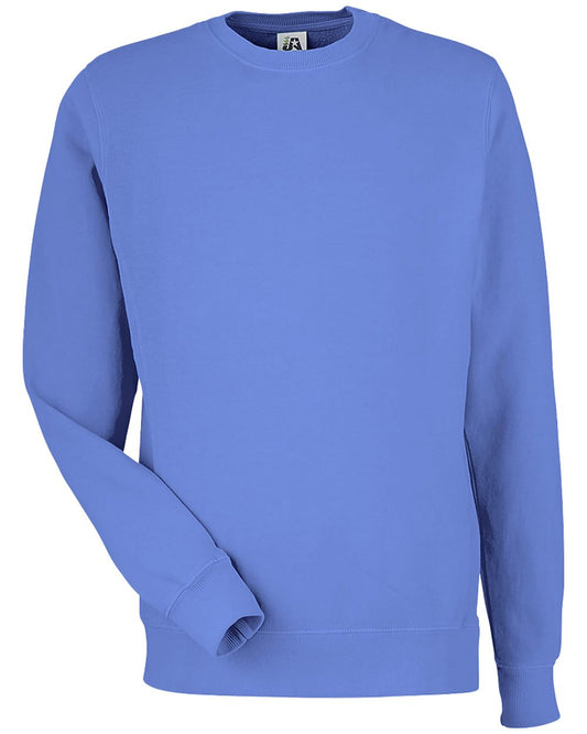 J. America Pigment-Dyed Fleece Crewneck Sweatshirt - 8731