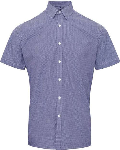 Men's Microcheck Gingham Cotton Shirt