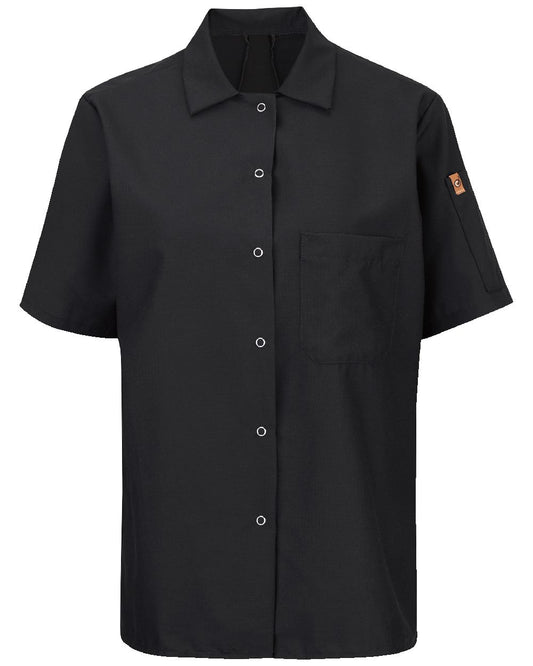 Chef Designs Women's Mimix™ Short Sleeve Cook Shirt with OilBlok - 501X