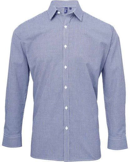 Men's Microcheck Gingham Cotton Shirt