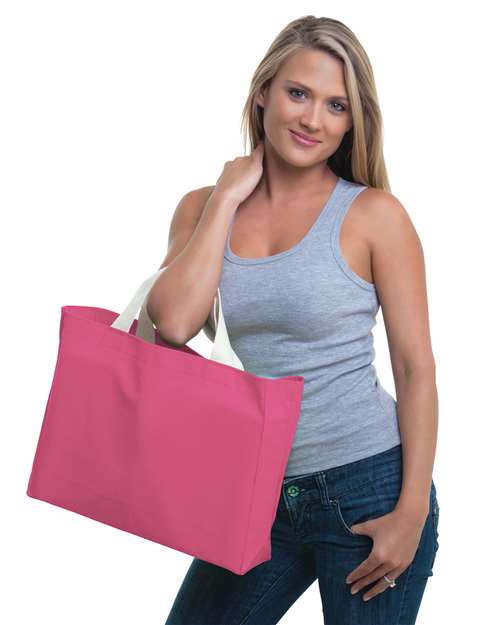 USA-Made Canvas Medium Gusset Tote Bag
