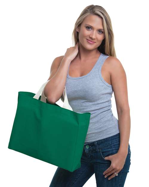 USA-Made Canvas Medium Gusset Tote Bag