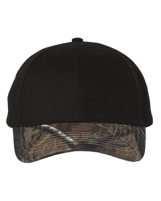 Kati Solid Crown with Camo Bill Cap - LC25