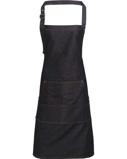 Jeans Stitch Denim Bib Apron