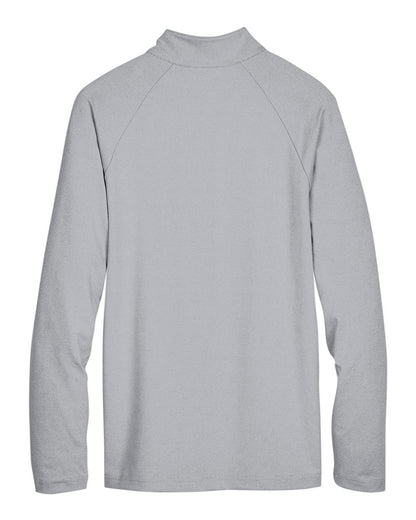 Devon & Jones Men's CrownLux Performance® Clubhouse Micro-Stripe Quarter-Zip Pullover - DG480