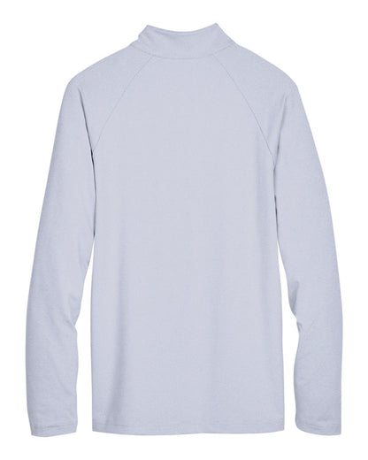 Devon & Jones Men's CrownLux Performance® Clubhouse Micro-Stripe Quarter-Zip Pullover - DG480