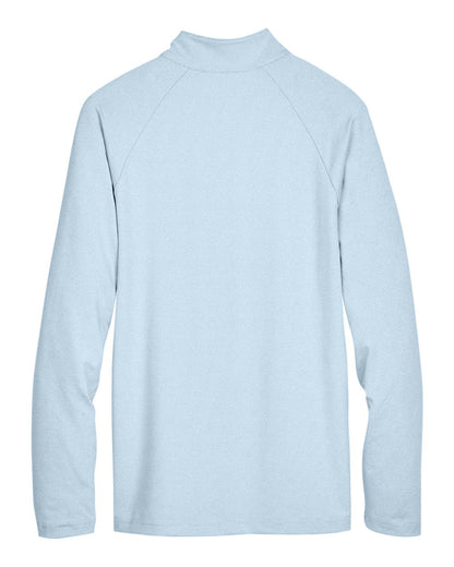 Devon & Jones Men's CrownLux Performance® Clubhouse Micro-Stripe Quarter-Zip Pullover - DG480