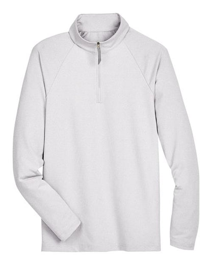 Men's CrownLux Performance® Clubhouse Micro-Stripe Quarter-Zip Pullover