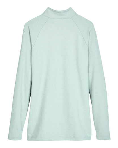 Devon & Jones Women's CrownLux Performance® Clubhouse Micro-Stripe Quarter-Zip Pullover - DG480W