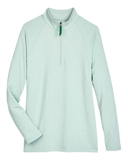 Women's CrownLux Performance® Clubhouse Micro-Stripe Quarter-Zip Pullover