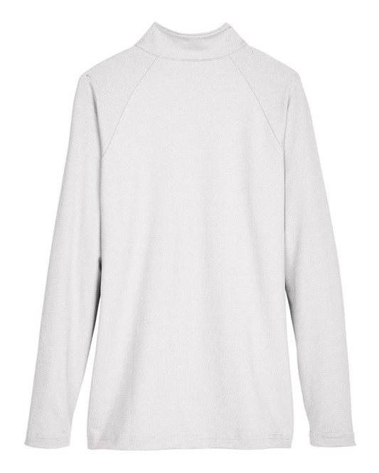 Devon & Jones Women's CrownLux Performance® Clubhouse Micro-Stripe Quarter-Zip Pullover - DG480W