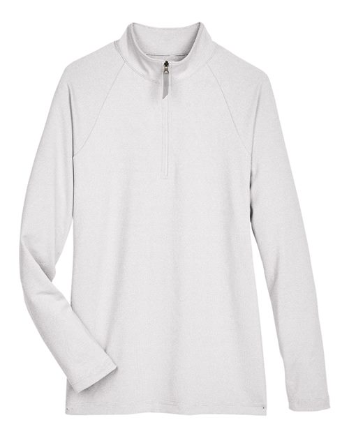 Women's CrownLux Performance® Clubhouse Micro-Stripe Quarter-Zip Pullover