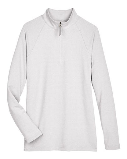 Women's CrownLux Performance® Clubhouse Micro-Stripe Quarter-Zip Pullover