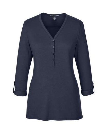 Women's Perfect Fit™ Y-Placket Convertible Sleeve Knit Top