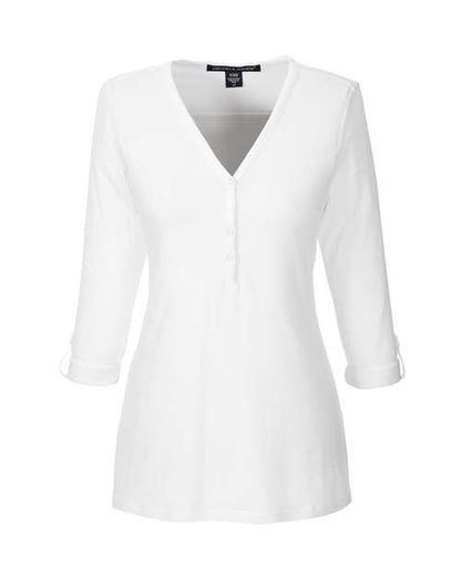 Women's Perfect Fit™ Y-Placket Convertible Sleeve Knit Top