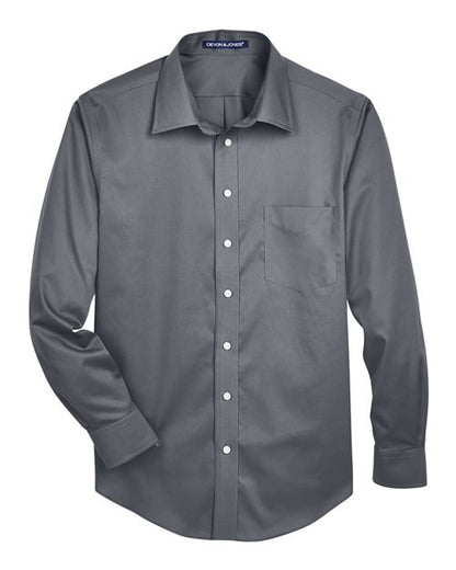 Men's Crown Collection® Solid Stretch Twill Woven Dress Shirt
