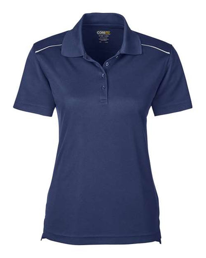 Women's Radiant Performance Piqué Polo with Reflective Piping